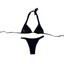 THIGHBRUSH® SWIM - Women's Buckle Grommet Bikini - Black