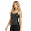 THIGHBRUSH® - Women's Studded Eyelet Cropped Top - Black