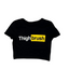 THIGHBRUSH® - DOUBLE TAKE - Women's Cropped T-Shirt