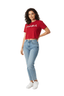 THIGHBRUSH® - MAKING FOREPLAY GREAT AGAIN - Women's Cropped T-Shirt - Red 2.0