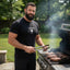 THIGHBRUSH® GRILLMASTER - I Like Mine PINK in the Middle - Men's T-Shirt - Black