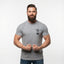 THIGHBRUSH® - "Got THIGHBRUSH?" - Men's T-Shirt - Heather Grey and Black