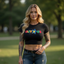THIGHBRUSH® - CLIT "R" US - Women's Cropped T-Shirt