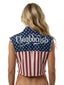 THIGHBRUSH® - OUTLAW - Women’s Frayed Sleeveless Button-Up Tie Front Shirt