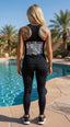 THIGHBRUSH® - LICK THE PINK, BACK THE BLUE - Women's Tank Top - Black