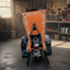 THIGHBRUSH® - NARANJA - Water Repellent Motorcycle Cover and Sunshade