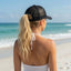THIGHBRUSH® BEARD RIDING COMPANY - Ponytail Trucker Snapback Hat - Black