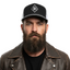 THIGHBRUSH® - 69% ER™ DIAMOND COLLECTION - Trucker Snapback Hat - Black and White