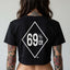 THIGHBRUSH® - 69%ER DIAMOND COLLECTION  - Women's Cropped T-Shirt
