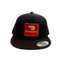 THIGHBRUSH® - WHOREDASH - Flat Bill Trucker Snapback Hat - Black