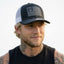 THIGHBRUSH® Patriotic Trucker Snapback Hat - Black and White