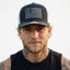 THIGHBRUSH® Patriotic Trucker Snapback Hat - Black and White