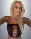 THIGHBRUSH® - Women's Cut Out Bling Bandeau Top - Black