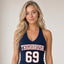 THIGHBRUSH® 69 - Women's Halter Top - Navy
