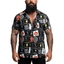 THIGHBRUSH® - STICKER BOMB - Men's Party Shirt - Black
