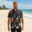 THIGHBRUSH® - STICKER BOMB - Men's Party Shirt - Black