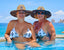 THIGHBRUSH® SWIM - LOGO BLAST - Women's Bikini Separates - White