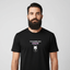 THIGHBRUSH® LIQUORS - Men's T-Shirt - Black with Multi Logo