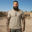 THIGHBRUSH® TACTICAL - ARMED FORCES COLLECTION - "Squeal Team Six" - Men's T-Shirt - Khaki