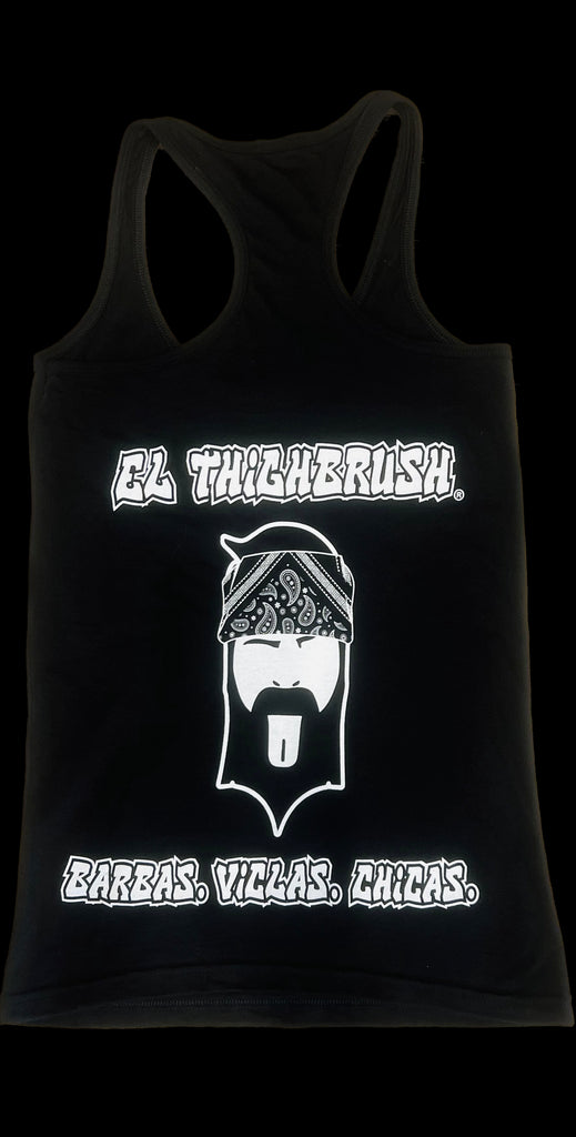 EL THIGHBRUSH® - BARBAS. VICLAS. CHICAS. - Women's Tank Top - Black