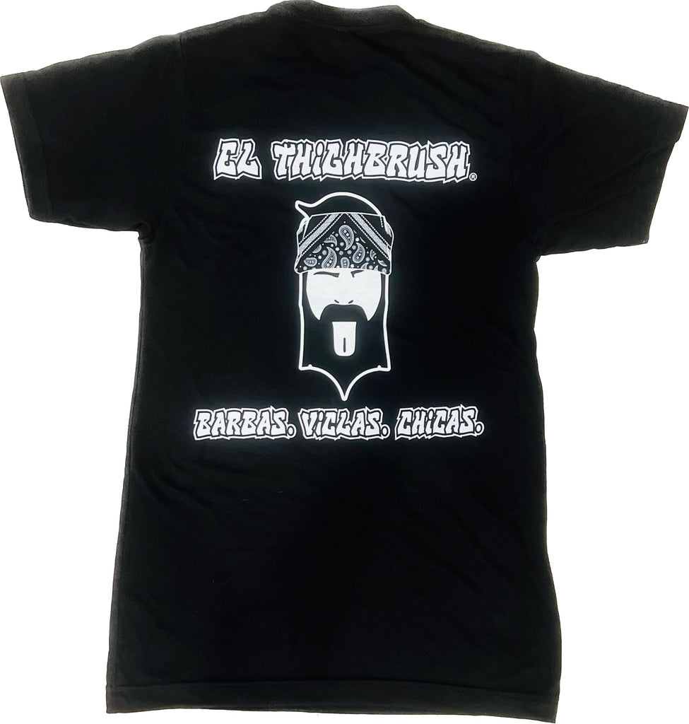 EL THIGHBRUSH® - BARBAS. VICLAS. CHICAS. - Men's T-Shirt - BlacK