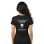THIGHBRUSH® LIQUORS - Women's T-Shirt - V-Neck - Black - Multi Logo