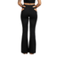 THIGHBRUSH® - Cutout Waist Buckle Pants - Black