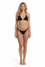THIGHBRUSH® SWIM - Women's Buckle Grommet Bikini - Black