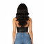 THIGHBRUSH® - Women's PU Zipper Halter Top - Black
