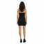THIGHBRUSH® - Strapless Grommet Mini Dress - Black