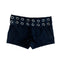 THIGHBRUSH® - Women's Grommet Booty Shorts - Black