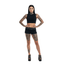 THIGHBRUSH® - Women's Grommet Booty Shorts - Black