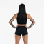 THIGHBRUSH® - Women's Grommet Booty Shorts - Black