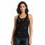 THIGHBRUSH® - Ruched Grommet Women's Tank Top - Black