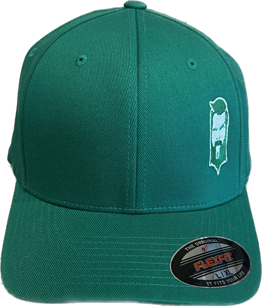 THIGHBRUSH® - FlexFit Hat - Kelly Green and White