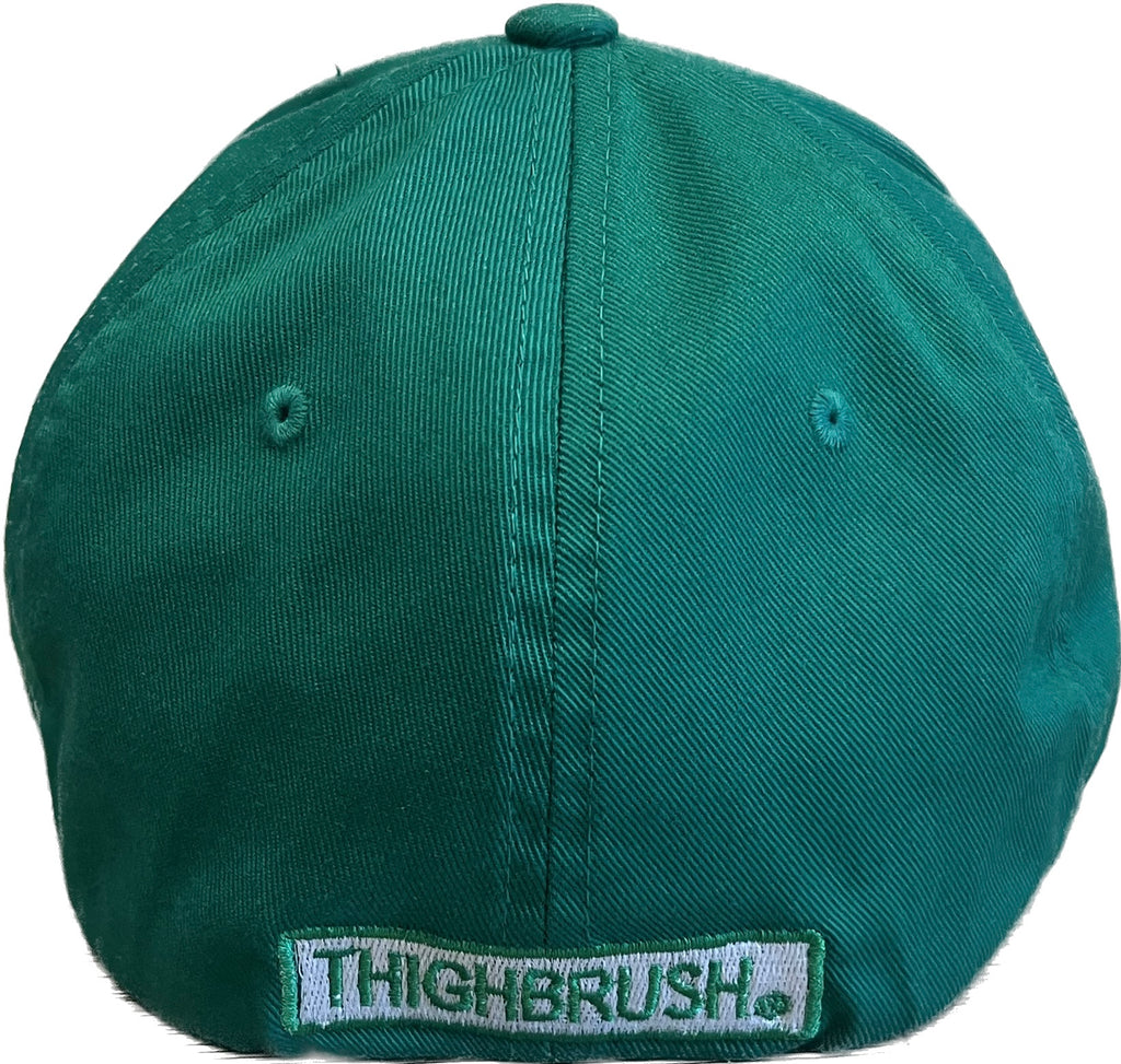 THIGHBRUSH® - FlexFit Hat - Kelly Green and White