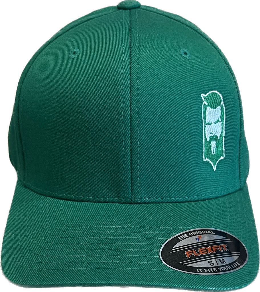 THIGHBRUSH® - FlexFit Hat - Kelly Green and White