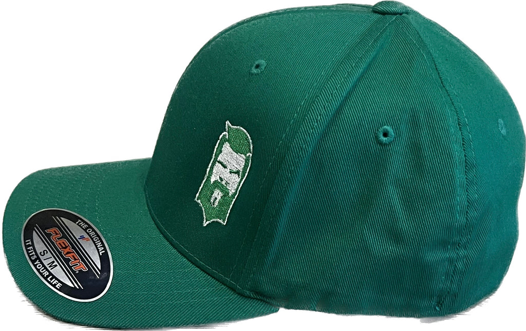 THIGHBRUSH® - FlexFit Hat - Kelly Green and White