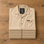 THIGHBRUSH® LOUNGE "Happy Hour 6-9 Daily" Men's Resort Shirt - Khaki