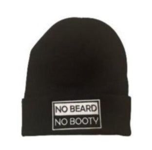 NO BEARD NO BOOTY® COLLECTION by THIGHBRUSH® - Cuffed Beanies - Black - 
