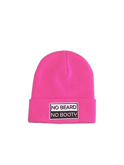 NO BEARD NO BOOTY® COLLECTION by THIGHBRUSH® - Cuffed Beanies - Hot Pink - 