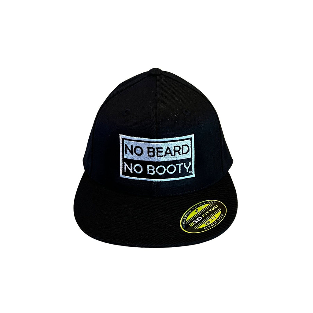 NO BEARD NO BOOTY® COLLECTION by THIGHBRUSH® - Flat Bill FlexFit Hat - Black - THIGHBRUSH® - THIGHBRUSH® 