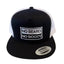 NO BEARD NO BOOTY® COLLECTION by THIGHBRUSH® - Trucker Snapback Hat - Black and White - Flat Bill