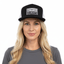 NO BEARD NO BOOTY® COLLECTION by THIGHBRUSH® - Trucker Snapback Hat - Black and White - Flat Bill