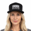 NO BEARD NO BOOTY® COLLECTION by THIGHBRUSH® - Trucker Snapback Hat - Black and White - Flat Bill