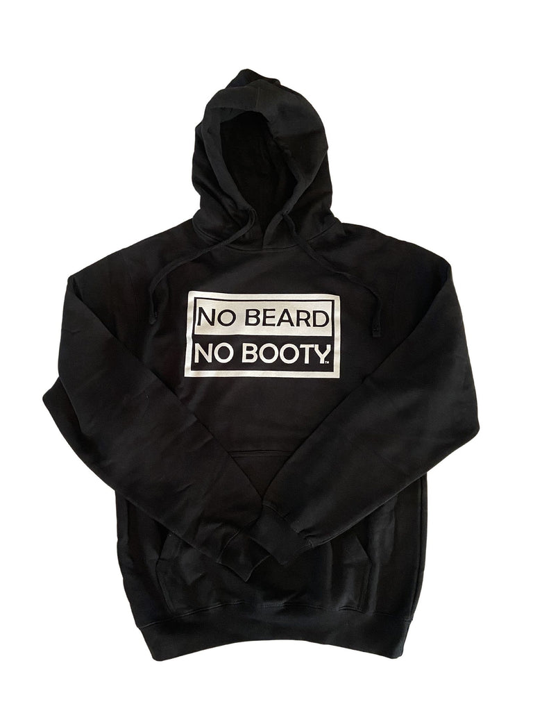 NO BEARD NO BOOTY® COLLECTION by THIGHBRUSH® - Unisex Hooded Sweatshirt - Black - THIGHBRUSH® - THIGHBRUSH® 