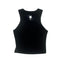 NO BEARD NO BOOTY® COLLECTION by THIGHBRUSH® - Women's Cropped Tank Top - Black