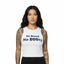 NO BEARD NO BOOTY® COLLECTION by THIGHBRUSH® - Women's Cropped Tank Top - White