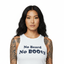NO BEARD NO BOOTY® COLLECTION by THIGHBRUSH® - Women's Cropped Tank Top - White