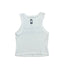 NO BEARD NO BOOTY® COLLECTION by THIGHBRUSH® - Women's Cropped Tank Top - White